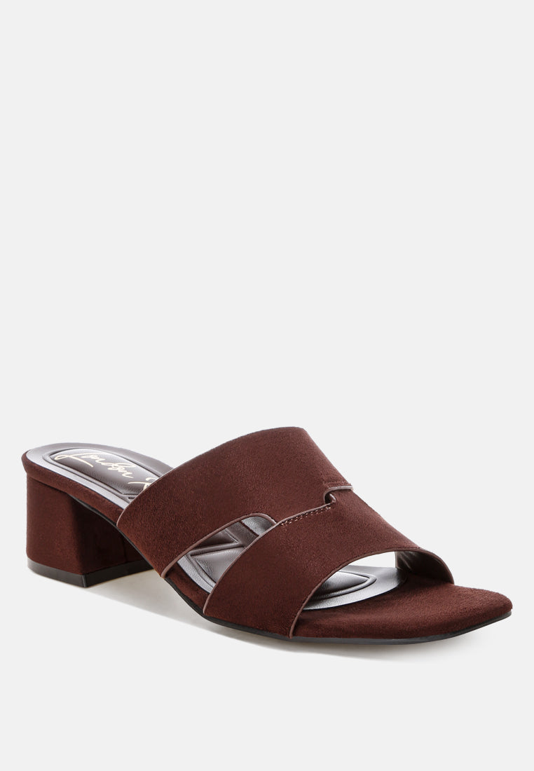 Aneka Block Heel Slip Ons