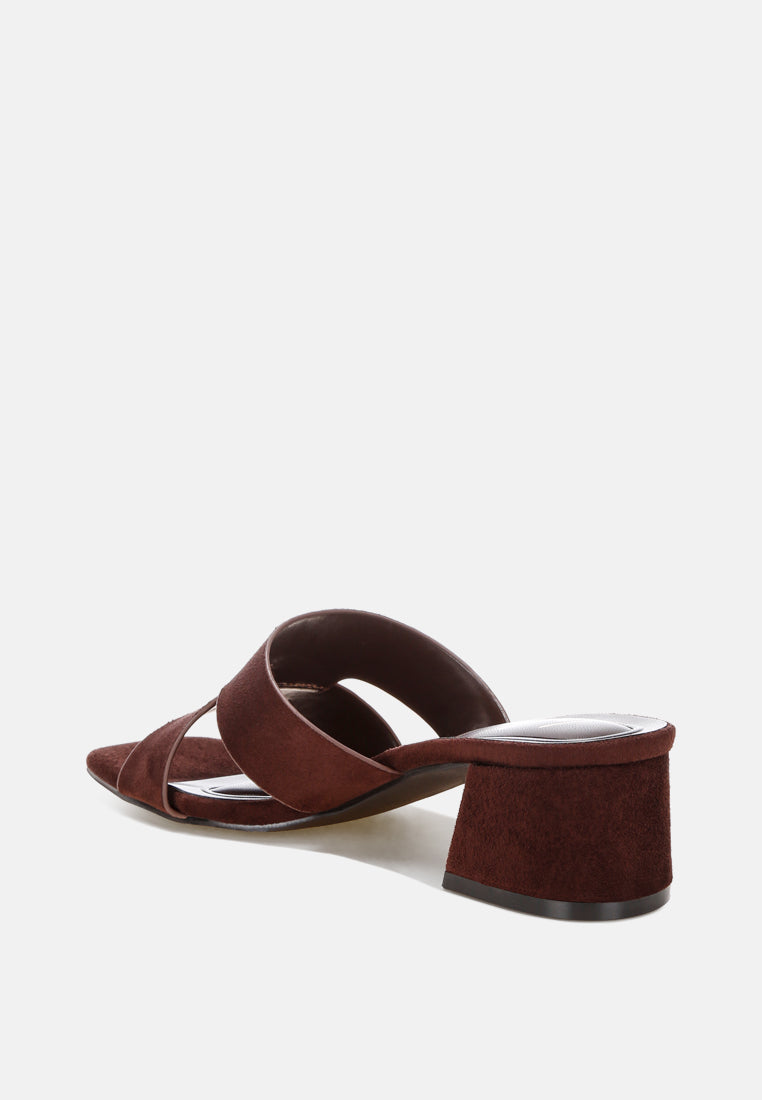 Aneka Block Heel Slip Ons