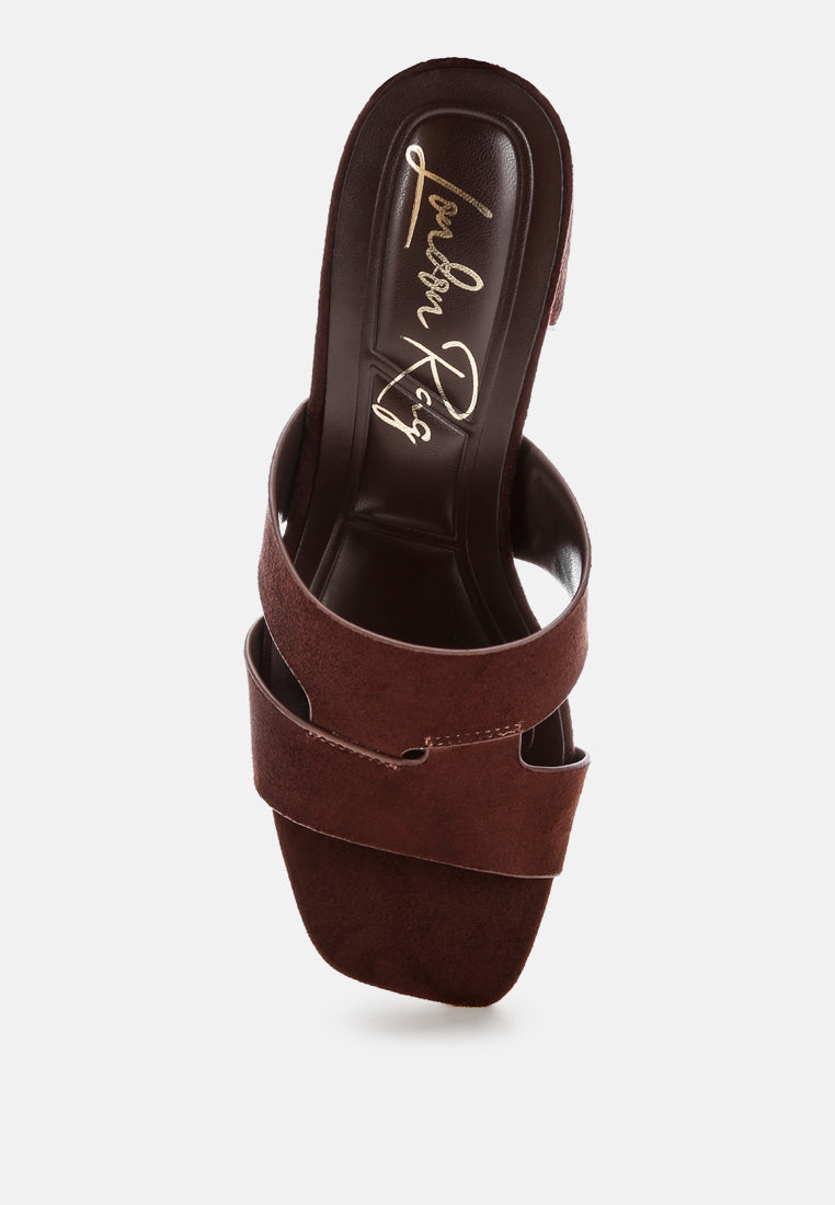Aneka Block Heel Slip Ons