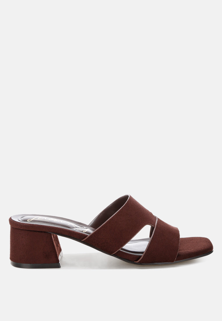 Aneka Block Heel Slip Ons
