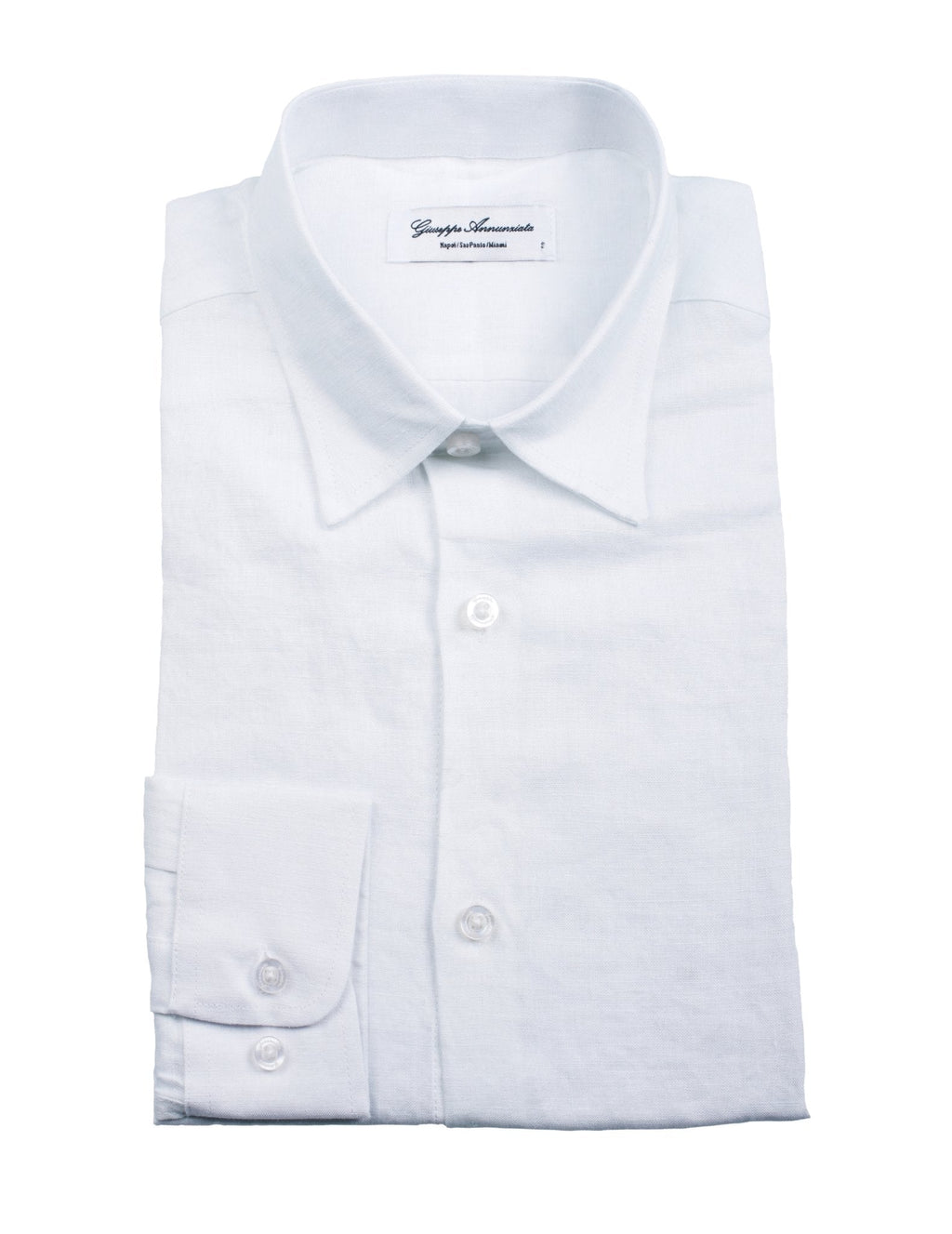 White solid Color Pure linen shirt